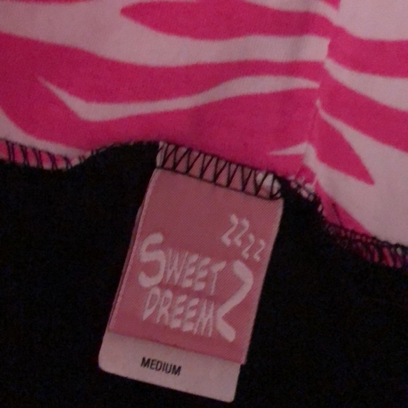 Women's Vintage Deb Black and Pink Zebra Print Shorts - Picture 2 of 4